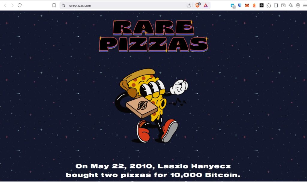 図2●ピザDAOの公式ホームページ(出所:PizzaDAO)